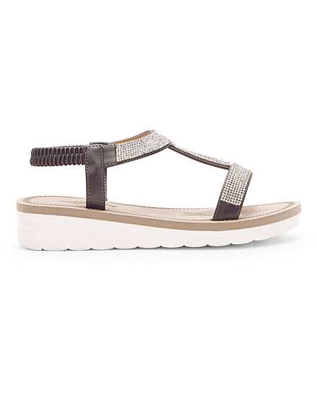 cushion walk diamante sandals