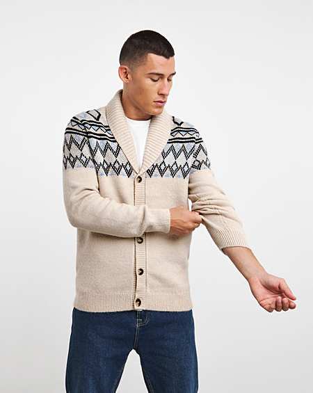 Fair isle 2025 shawl cardigan