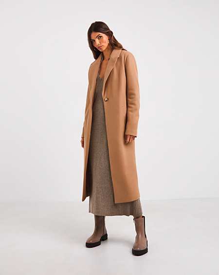 River island camel on sale coat