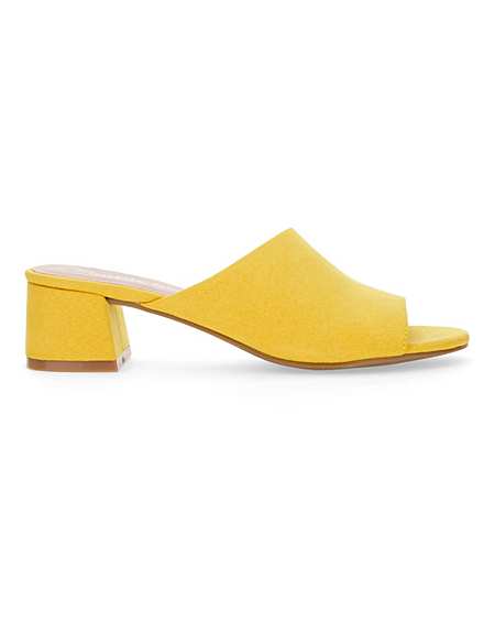 wide fit yellow sandals
