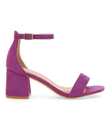 purple wide fit heels