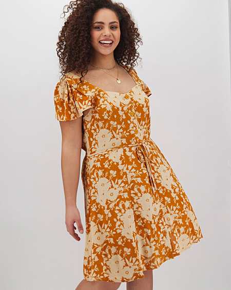 simply be orange dress