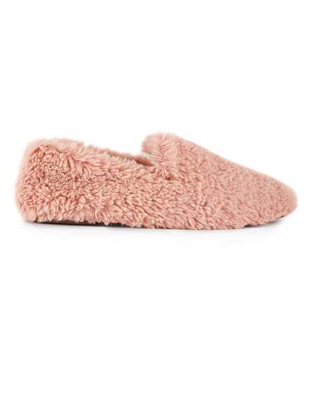 ladies wide fit moccasin slippers