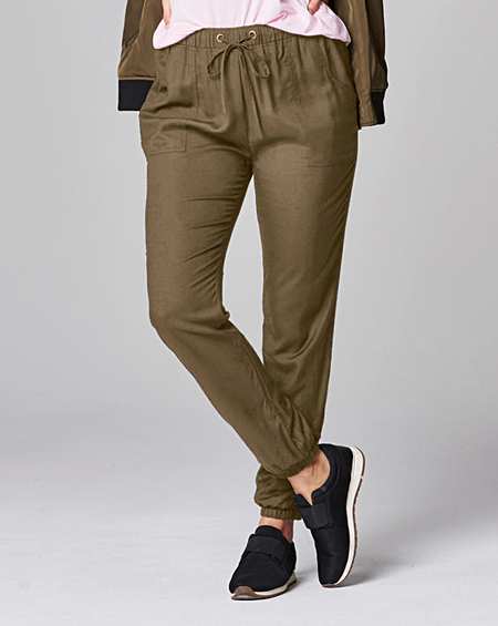 Womens Viscose Harem Joggers Simply Be