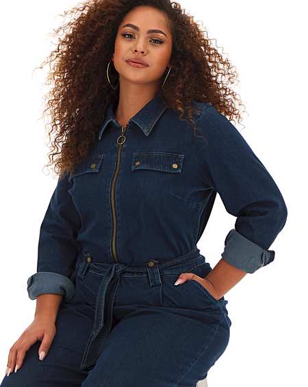 simply be denim jumpsuit