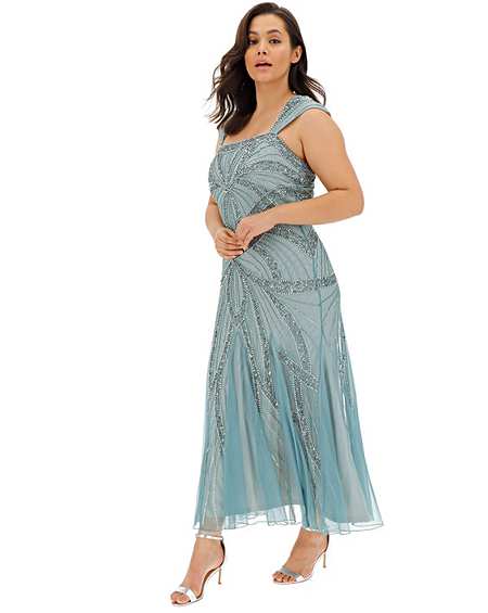 joanna hope stretch beaded maxi dress