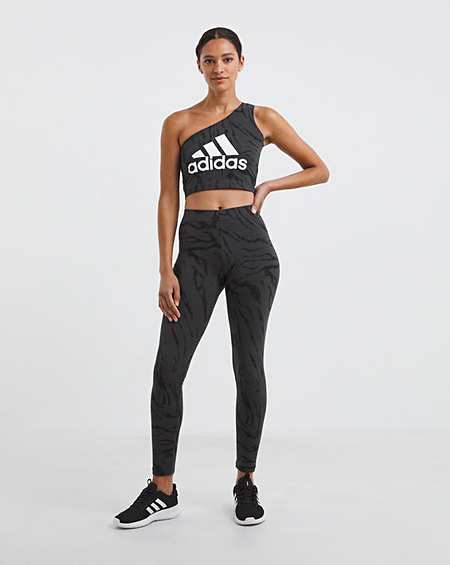 adidas leggings and crop top set