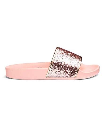 wide fit sliders womens