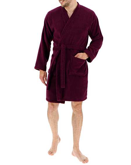 mens short dressing gown