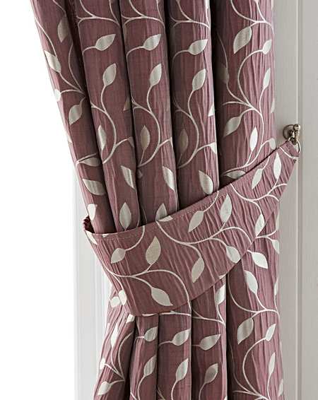 Red Woven Jacquard Curtains Blinds Poles Home J D Williams