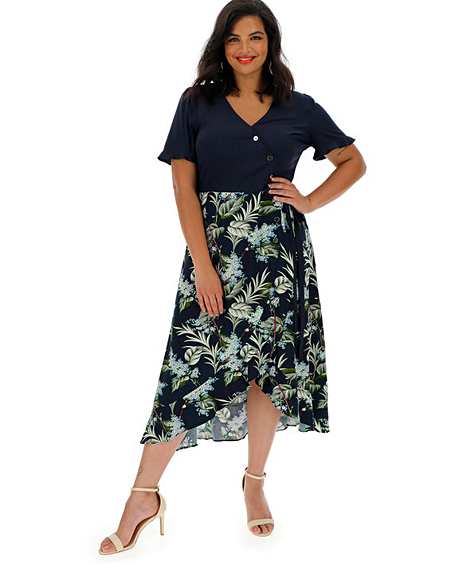 oasis jasmine midi dress