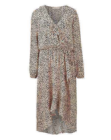 oasis curve animal wrap midi