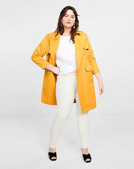 mango violeta trench coat