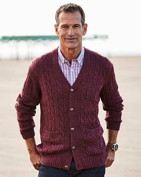 premier man zip cardigans
