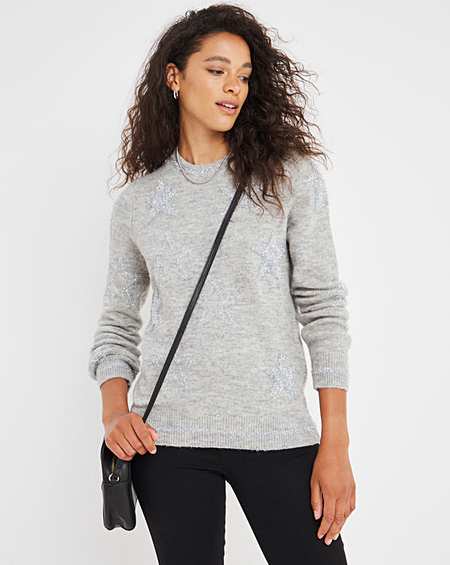 Oasis grey 2024 star jumper