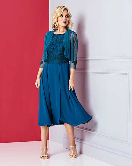 nightingales dress with lace detail