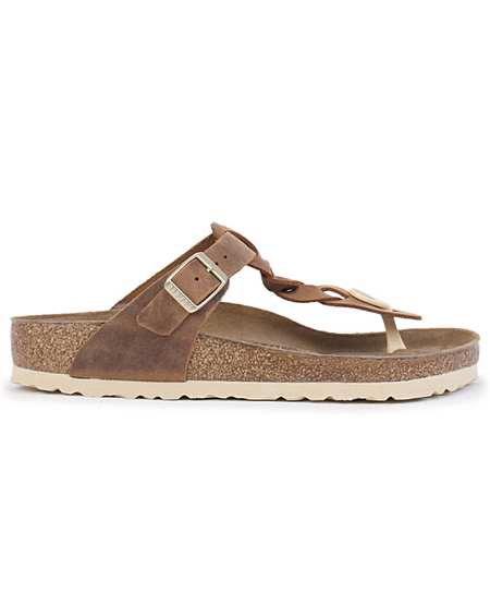 Gizeh suede leather washed metallic rose gold on sale