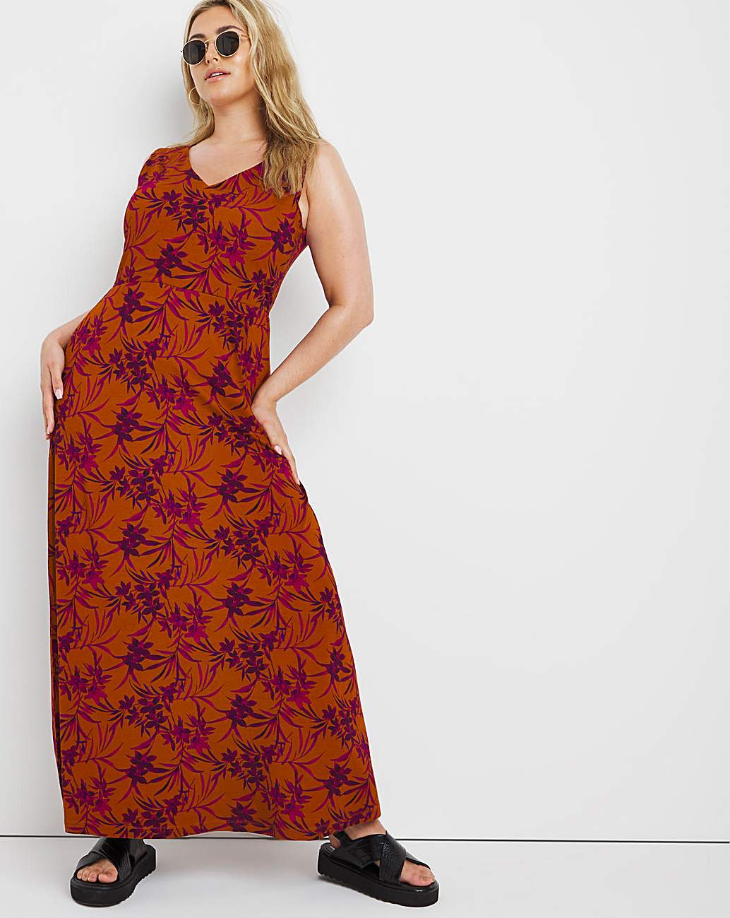 joe browns palm print dress