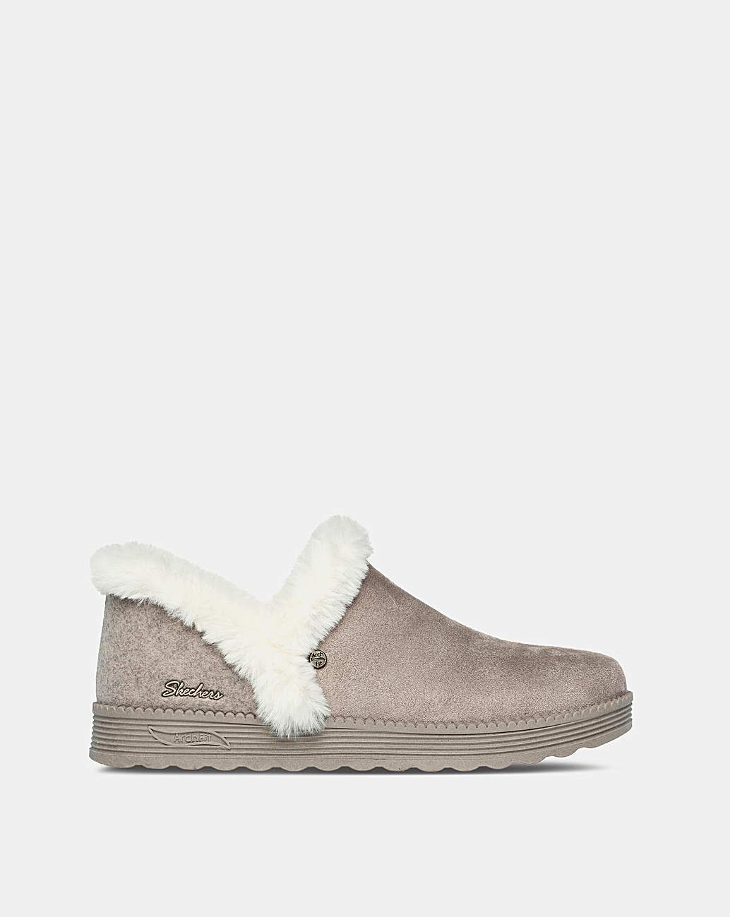 Skechers fur slides online