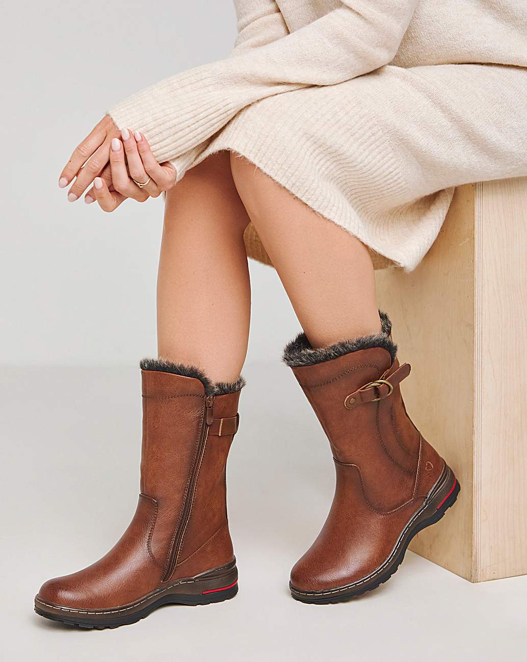Womens Boots Heavenly Feet Brown Boots Feet Bramble Boots Heavenly - Main Image