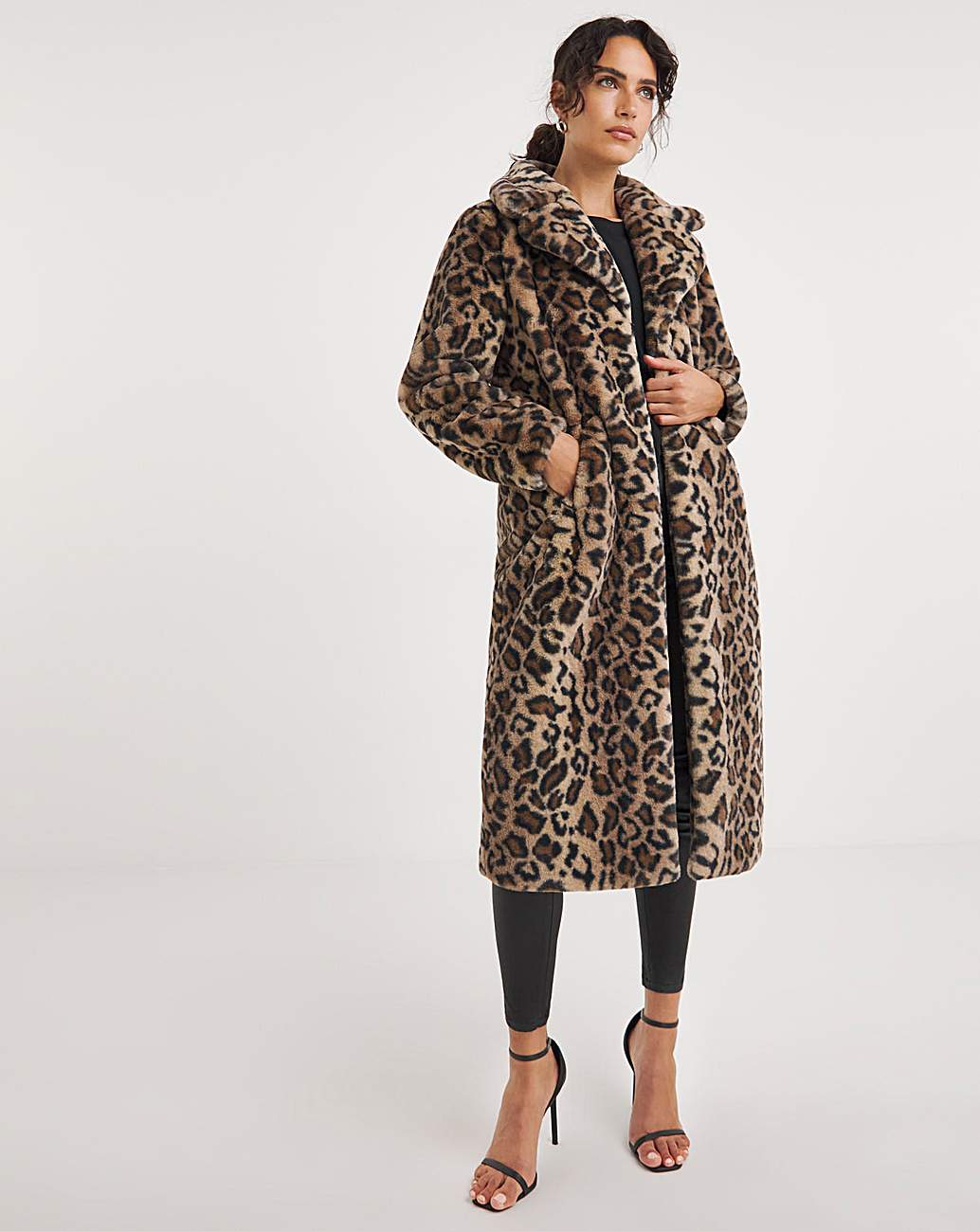 Leopard Faux Fur Coat | Premier Man