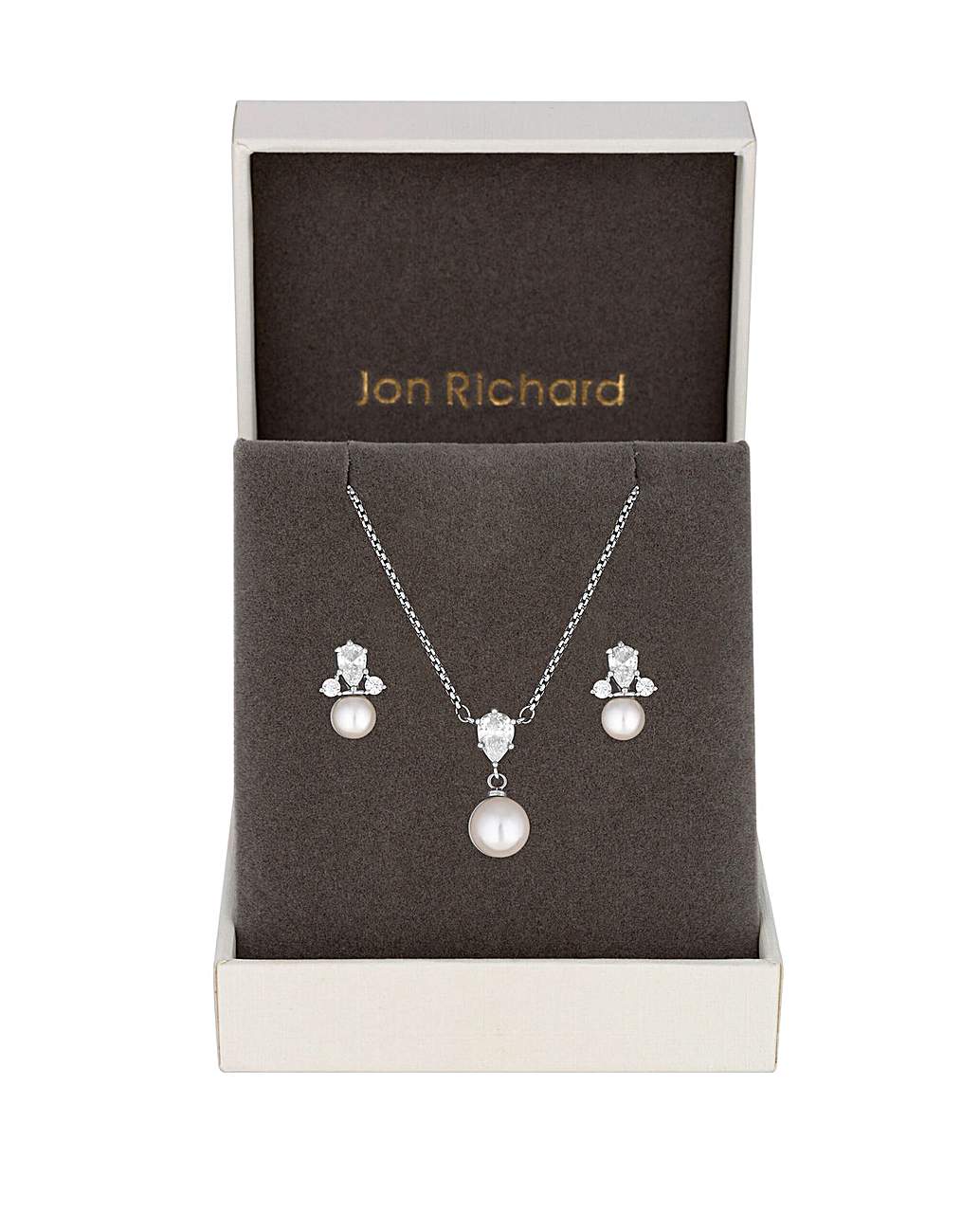 Buy Jon Richard Pearl And Crystal V Necklace from the Laura Ashley online  shop