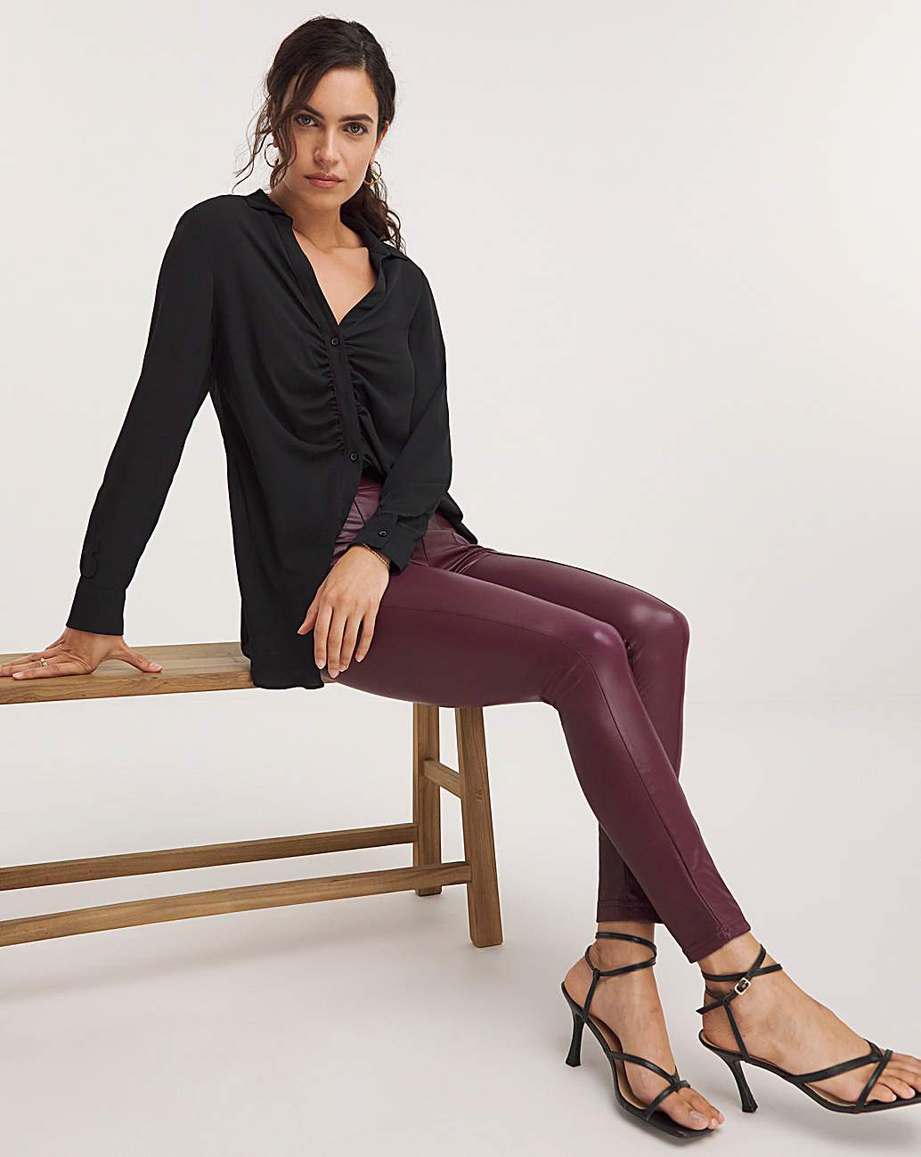 Buy JD Williams Black Pu Leggings With Cosy Touch Lining from Next
