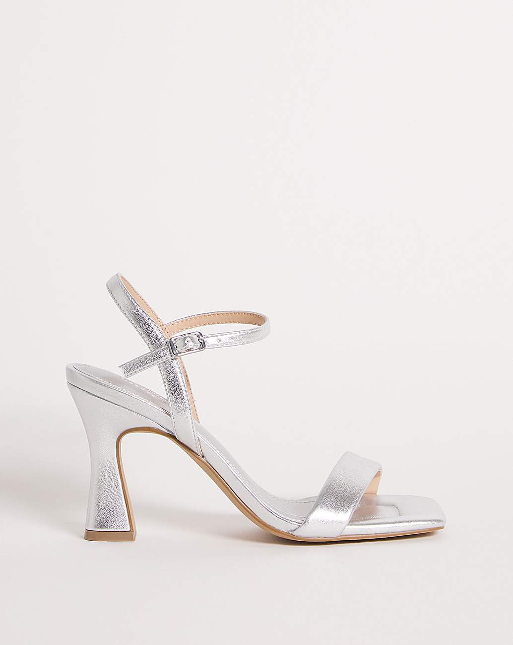 Flare Heeled Sandals Wide