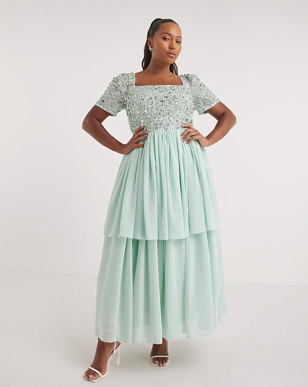 Mint green maxi outlet dresses