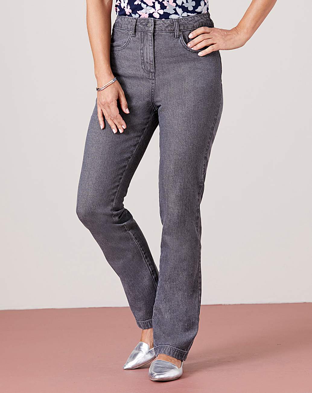 Julipa Straight Leg Stretch Jean 25in 