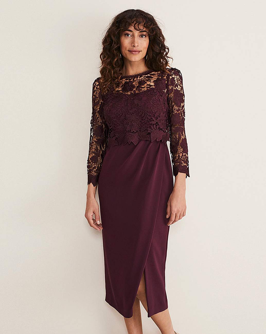 Phase eight hot sale grape dress