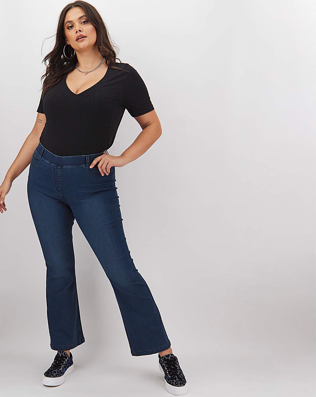 Erin Dark Indigo Bootcut Jeggings 