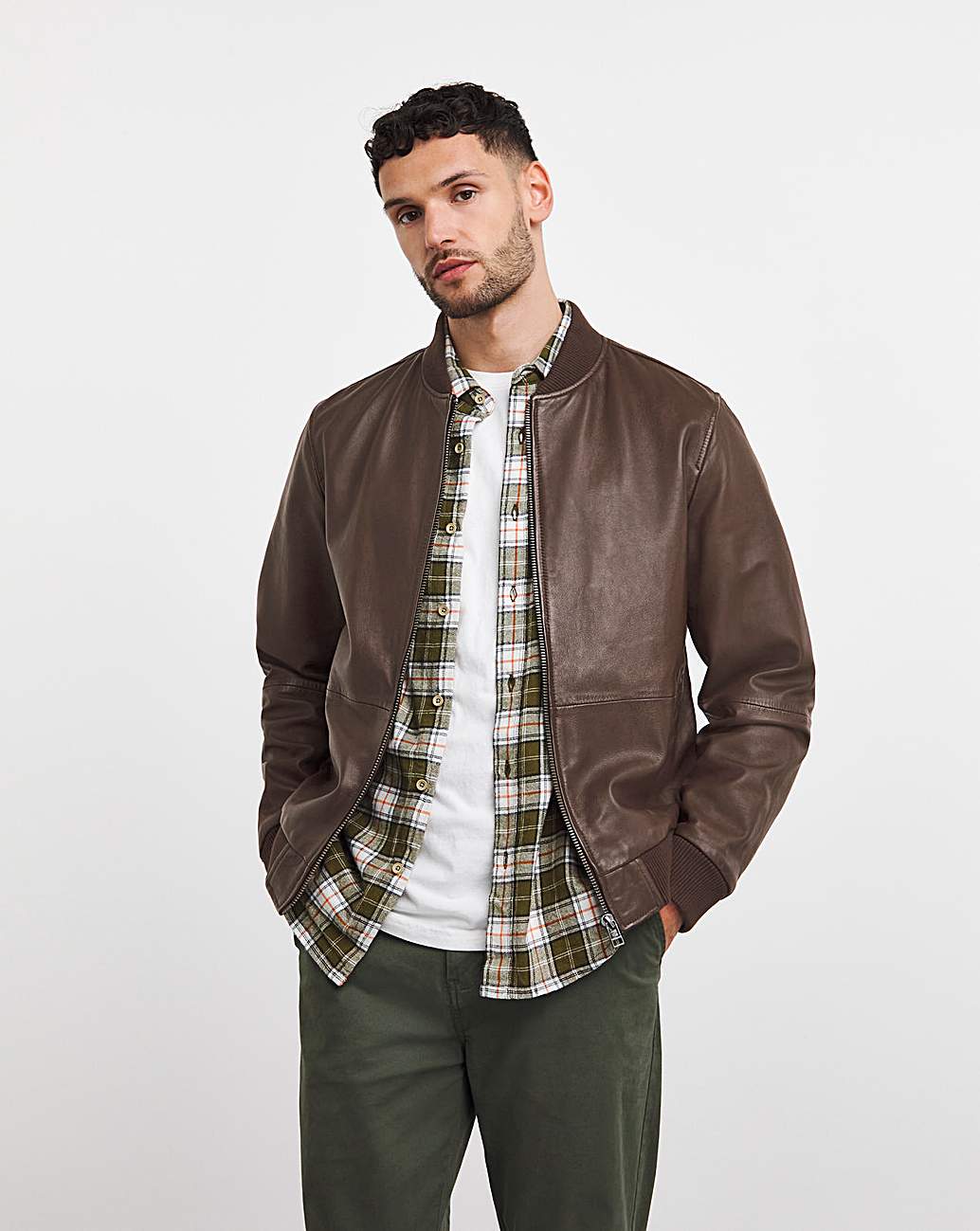 Jacamo leather clearance jacket