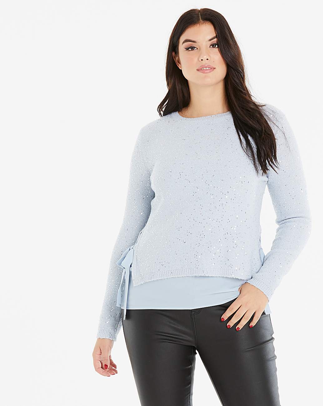 blue sparkle jumper