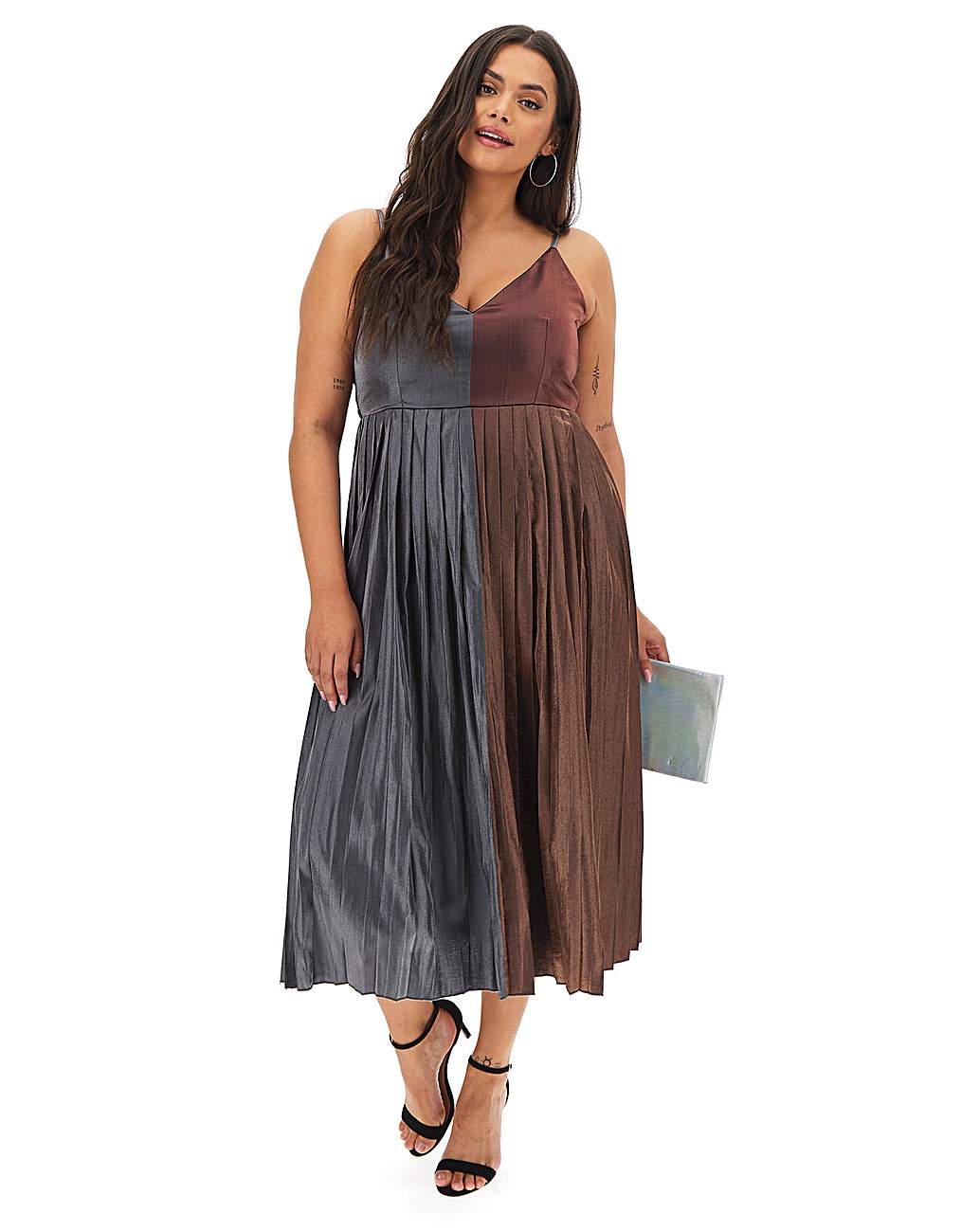 Coast violetta shop pleated maxi dress