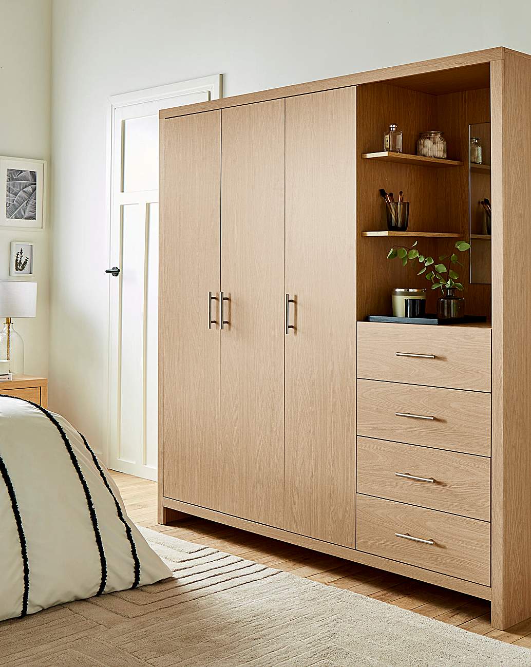 Combi wardrobe with drawers discount
