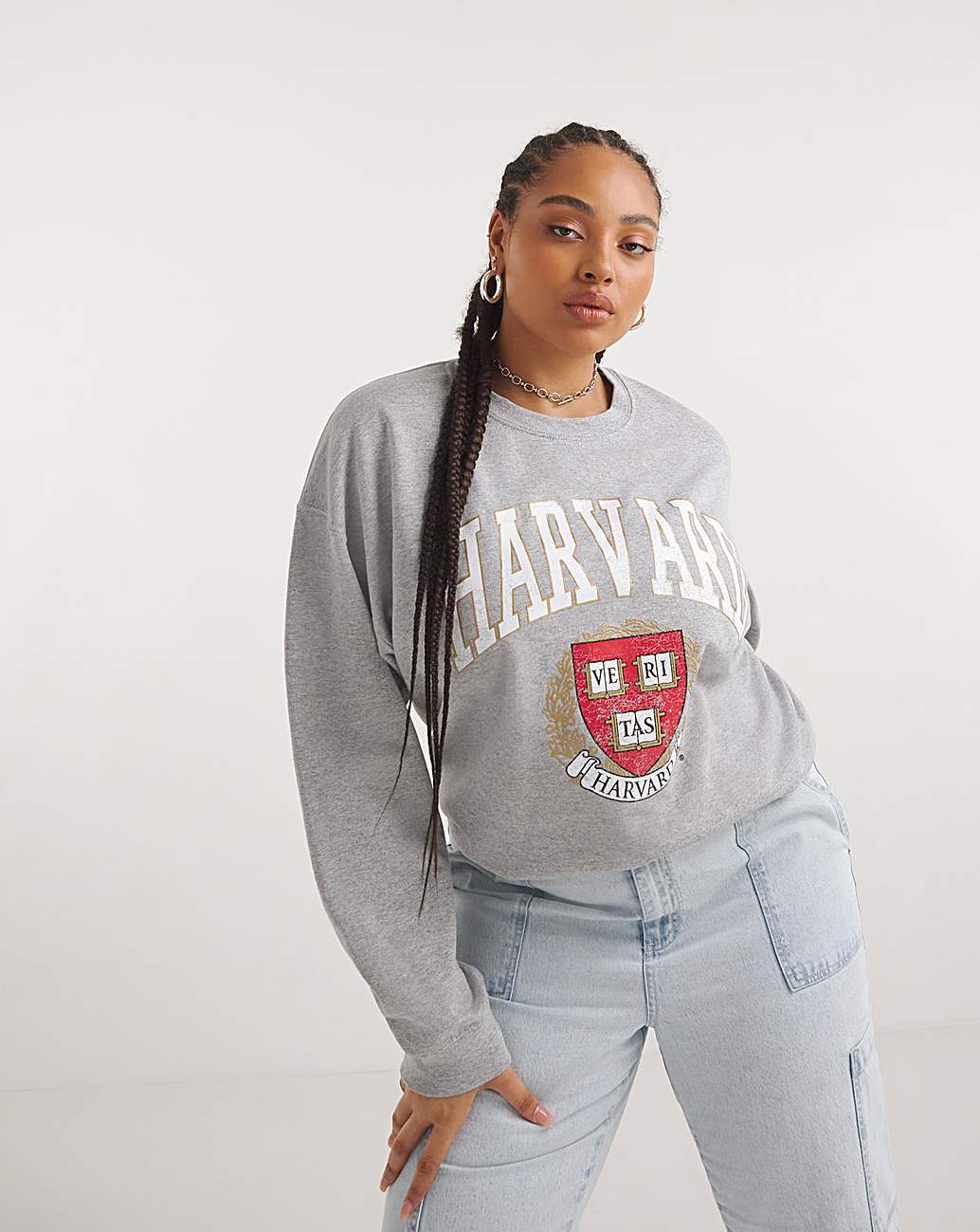 Grey Marl Harvard License Sweatshirt