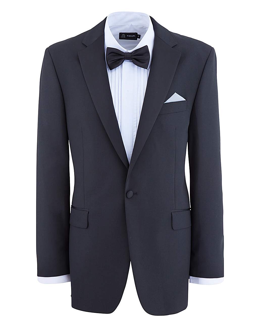 navy suit light blue tie