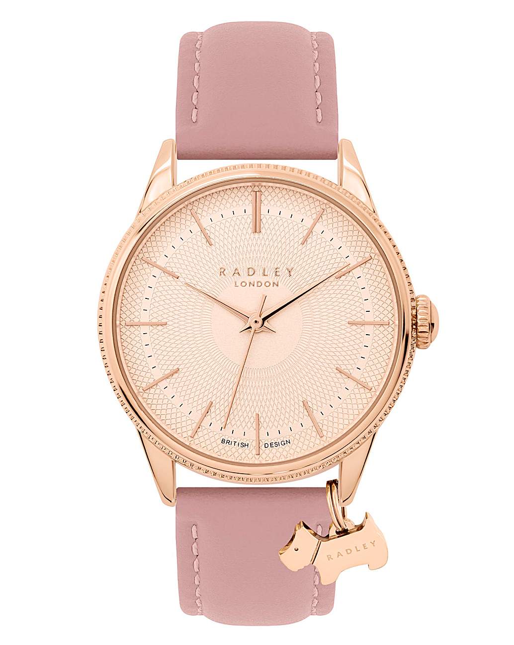 Radley Ladies Pink Leather Strap Watch Simply Be