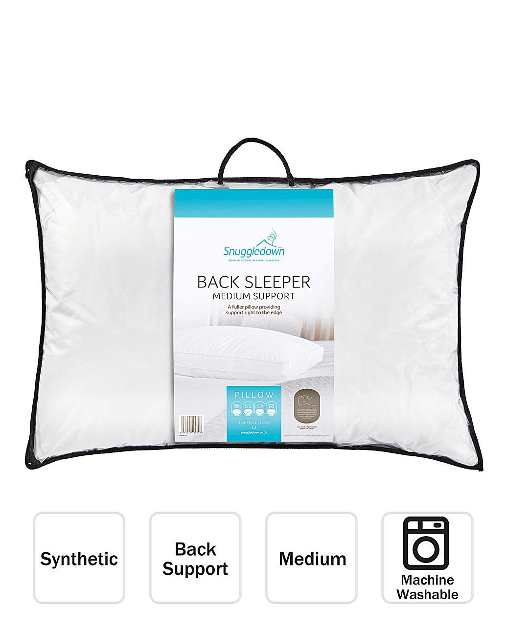 snuggledown memory foam pillow