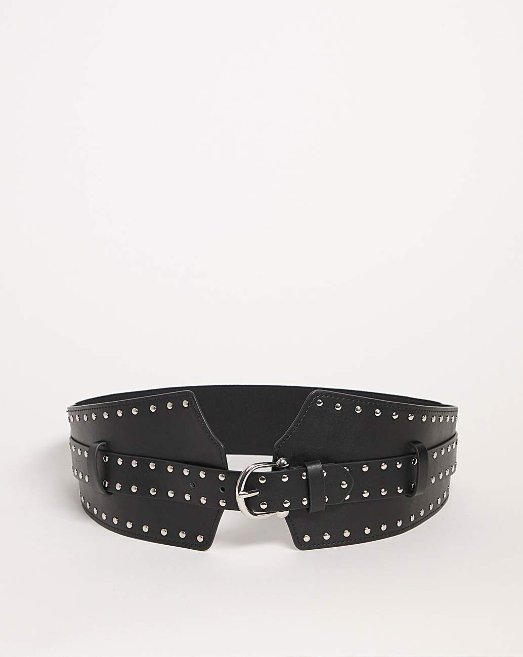 Studded waist outlet belt