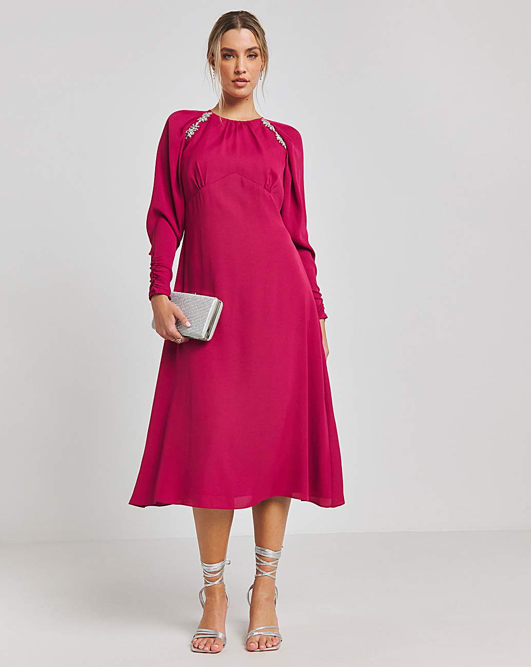 Joanna Hope Berry Embellished Dress Simply Be