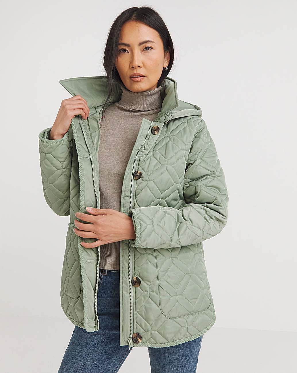 Down quilted sale jacket ladies