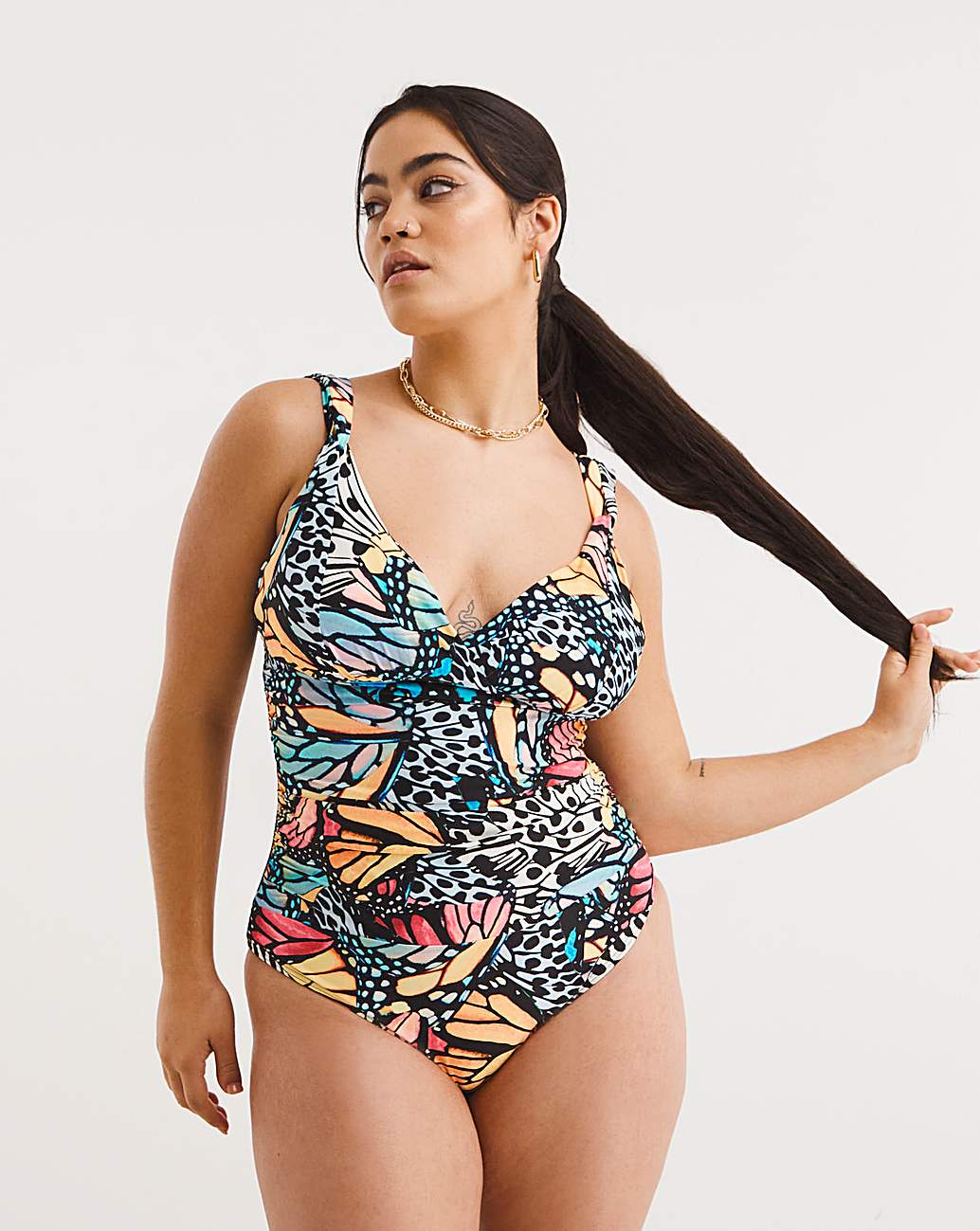 Buy Simply Be Magisculpt Lose Up To An Inch Black Swimsuit from Next USA