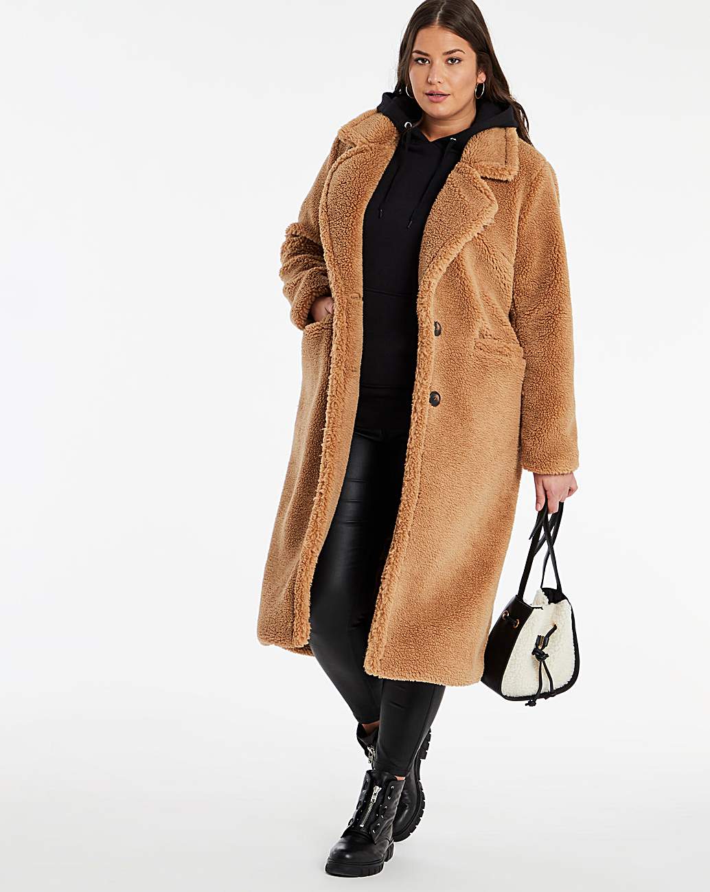 teddy coat longline