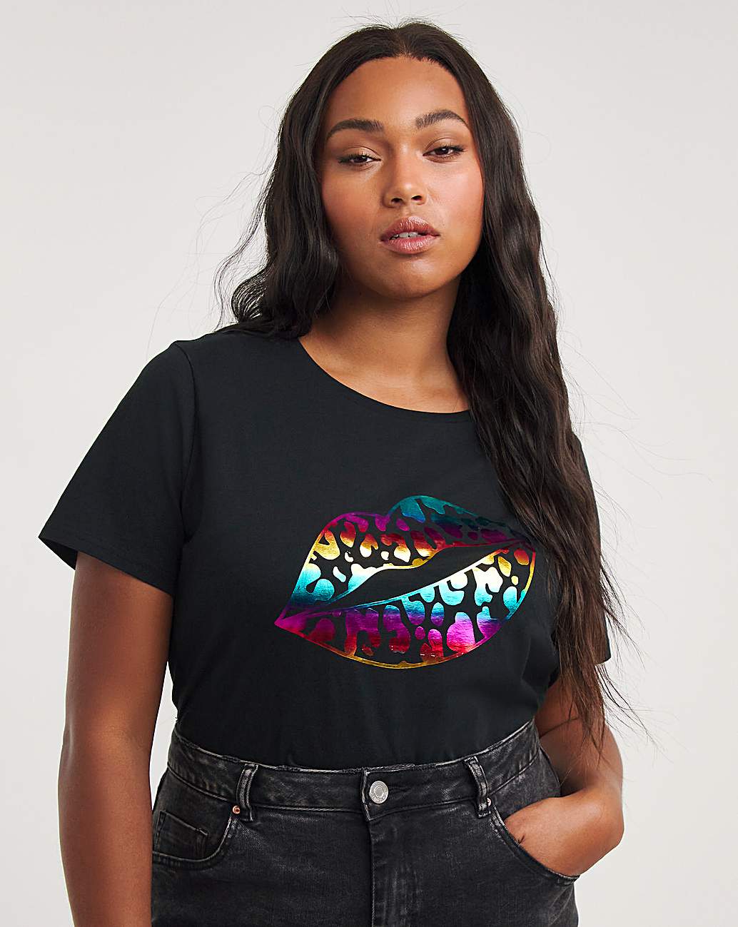 rainbow lips shirt