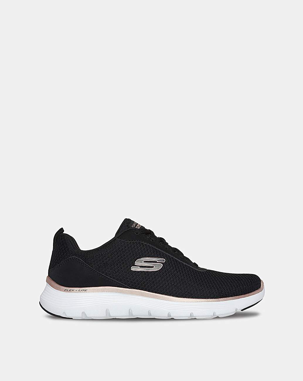 Skechers flex appeal black deals