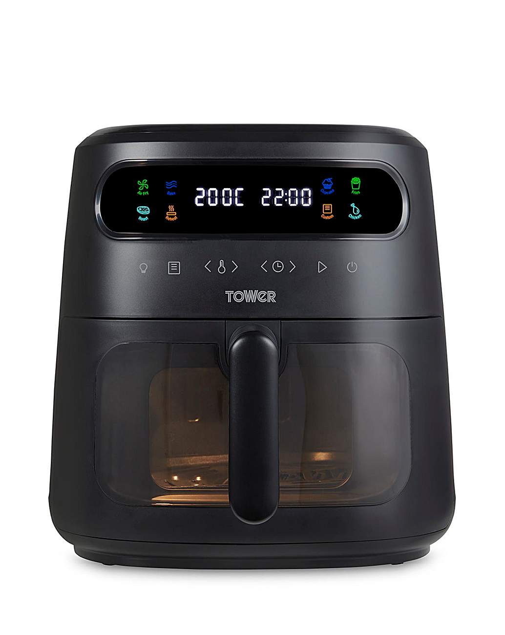 Tower 4 Litre Manual Air Fryer in Black - Bodycare Online