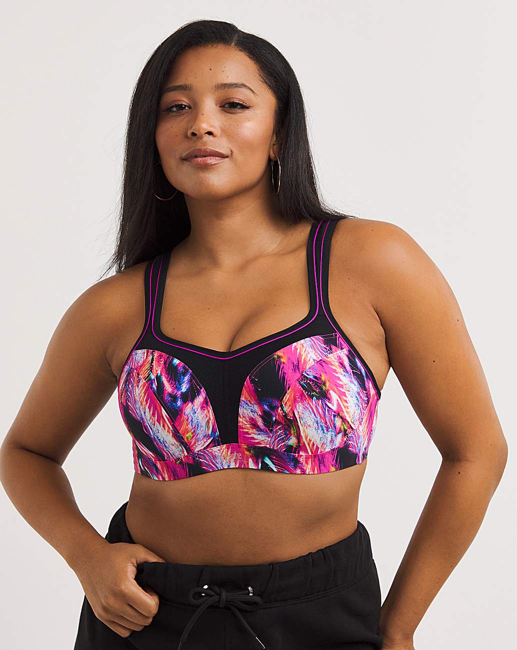  Panache Women's Plus-Size Non Wired Sports Bra, Black, 28DD :  Clothing, Shoes & Jewelry