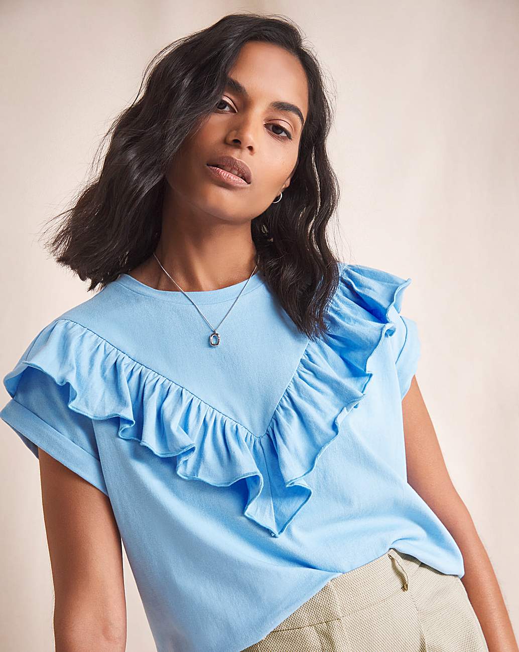 Anise Belle Frill Yoke T-Shirt